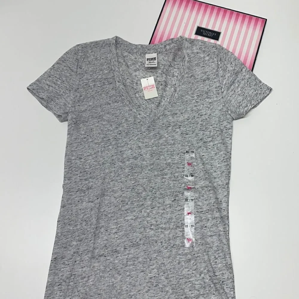 🔥Victoria secret Pink t-shirt sz XS New - Picture 3 of 8